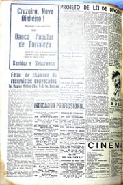 Página do jornal Unitário de outubro de 1942
