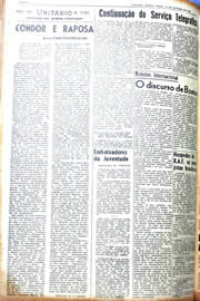 Página do jornal Unitário de outubro de 1942