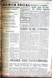 Página do jornal Unitário de outubro de 1942