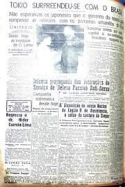 Página do jornal Unitário de outubro de 1942