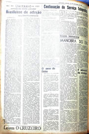 Página do jornal Unitário de outubro de 1942