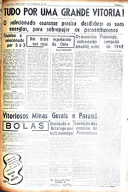 Página do jornal Unitário de novembro de 1942