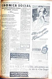 Página do jornal Unitário de novembro de 1942