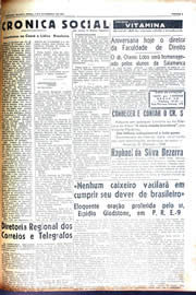 Página do jornal Unitário de novembro de 1942