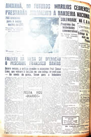 Página do jornal Unitário de novembro de 1942