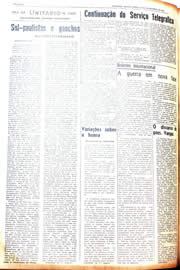 Página do jornal Unitário de novembro de 1942