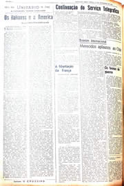 Página do jornal Unitário de novembro de 1942