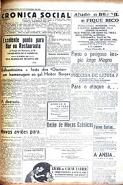 Página do jornal Unitário de novembro de 1942
