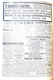 Página do jornal Unitário de novembro de 1942