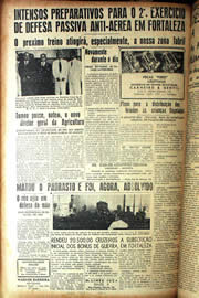 Página do jornal Unitário de dezembro de 1942