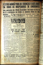 Página do jornal Unitário de dezembro de 1942