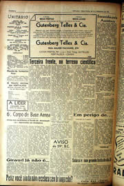 Página do jornal Unitário de dezembro de 1942
