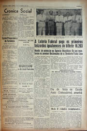 Página do jornal Unitário de janeiro de 1943