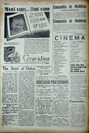 Página do jornal Unitário de janeiro de 1943