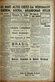 Página do jornal Unitário de janeiro de 1943