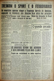 Página do jornal Unitário de janeiro de 1943