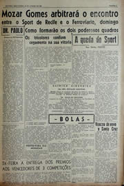 Página do jornal Unitário de janeiro de 1943