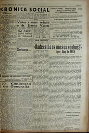 Página do jornal Unitário de janeiro de 1943