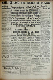Página do jornal Unitário de janeiro de 1943