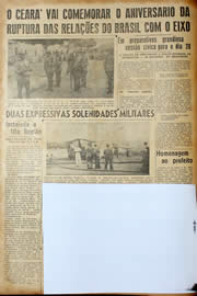 Página do jornal Unitário de janeiro de 1943