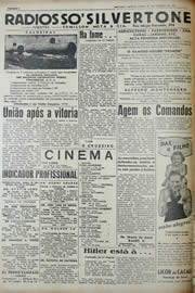 Página do jornal Unitário de janeiro de 1943