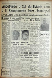 Página do jornal Unitário de janeiro de 1943