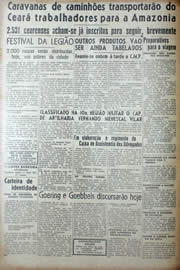 Página do jornal Unitário de janeiro de 1943