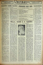 Página do jornal Unitário de janeiro de 1943