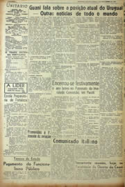 Página do jornal Unitário de fevereiro de 1943