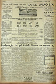 Página do jornal Unitário de fevereiro de 1943