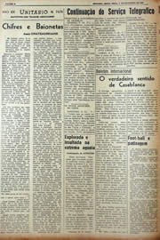 Página do jornal Unitário de fevereiro de 1943