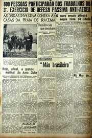 Página do jornal Unitário de fevereiro de 1943