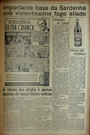 Página do jornal Unitário de fevereiro de 1943