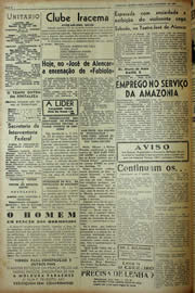 Página do jornal Unitário de fevereiro de 1943