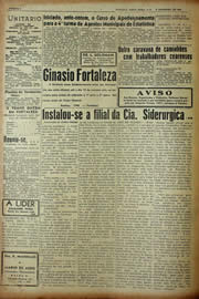 Página do jornal Unitário de fevereiro de 1943