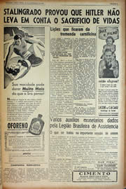 Página do jornal Unitário de fevereiro de 1943