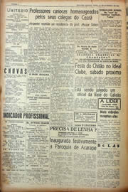Página do jornal Unitário de fevereiro de 1943