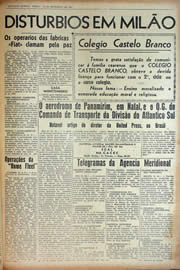 Página do jornal Unitário de fevereiro de 1943