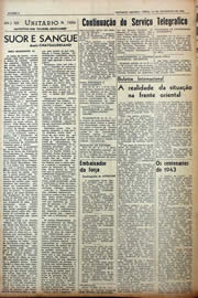 Página do jornal Unitário de fevereiro de 1943