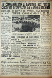 Página do jornal Unitário de março de 1943