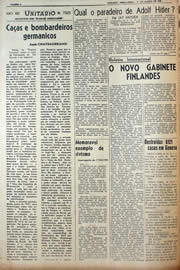 Página do jornal Unitário de março de 1943