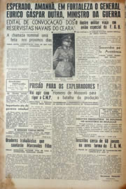 Página do jornal Unitário de março de 1943