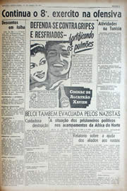 Página do jornal Unitário de março de 1943