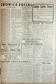 Página do jornal Unitário de março de 1943