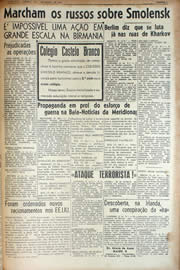 Página do jornal Unitário de março de 1943