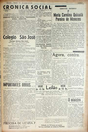 Página do jornal Unitário de março de 1943