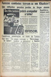 Página do jornal Unitário de março de 1943