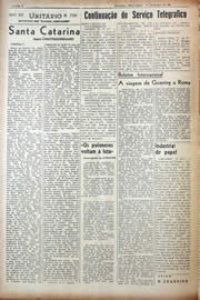 Página do jornal Unitário de março de 1943