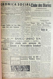 Página do jornal Unitário de março de 1943