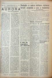 Página do jornal Unitário de março de 1943
